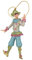 crafts & design Harlekin, Deko Hänger, Christbaumschmuck, Silber, blau, Gold 13 cm