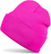 styleBREAKER Kinder Beanie Strickmütze mit breiter Krempe, Feinstrick Mütze doppelt gestrickt, Kindermütze 2-5 Jahre 04024030, Farbe:Pink