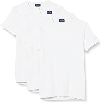 Navigare 571 Maglietta intima, Bianco, S (Taglia produttore:3), Pacco da 3, Uomo