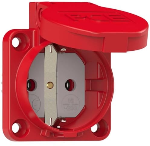 PCE 105-0rw Anbau-Steckdose IP44 Rot