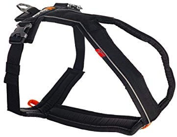 Non-Stop Dogwear Line Hundegeschirr, gepolstert/verstellbar, Größe 3, schwarz, für Hunde, 1 Pack