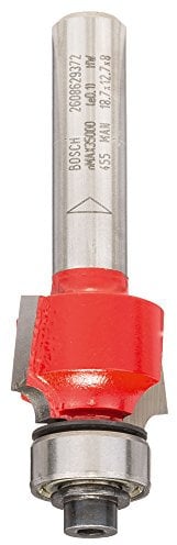 Bosch 1x Abrundfräser Expert for Wood (Radius 3 mm, Arbeitslänge 12.7 mm, Professional Zubehör Fräsen)