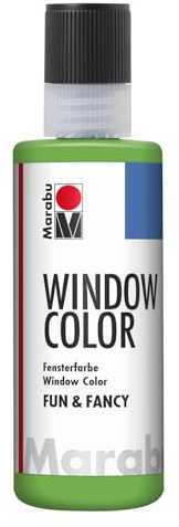 Transparent-Farbe Window- Color 80Ml 062 Hellgrün Abziehbar Fun&Fancy