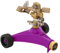 Dramm 15036 ColorStorm Premium Impulse Sprinkler with Heavy-Duty Metal Wheeled Base, Berry