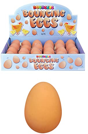 ToyPost 6 x Bouncy Egg Rubber Ball