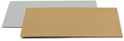 Decora Couplée Carton napperons, 35 x 45 x 0.15 cm, Doré/argenté