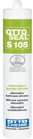 OttoSeal S105, das alternative Sanitär-Silicon, 310ml Farbe: C00 TRANSPARENT