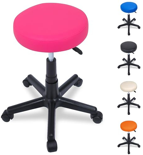 Beltom® Sgabello SGABELLI Pedicure Manicure Massaggio per CASA Salotto Studio Estetista Massaggi Tatuaggi Tattoo Fisioterapia FISIOTERAPISTA - Rosa