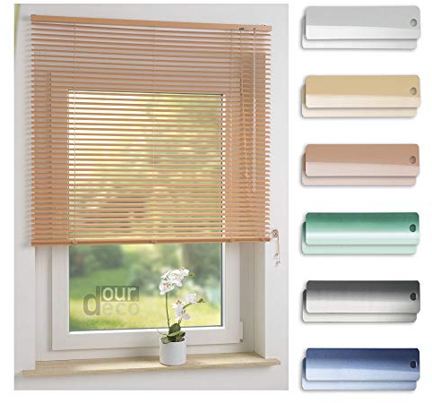 ourdeco® Aluminium-Jalousie / 060 x 160 Apricot (Breite x Höhe) / Montage an Wand oder Decke, Premium Alu-Jalousie