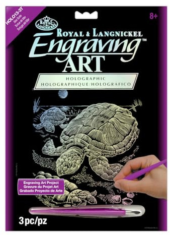 Royal and Langnickel Glow In The Dark Holographic Art A4 Size Sea Turtle Designed Painting Set