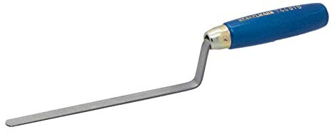 Jung Henkelmann Hamburger Fugenkelle (Carbonstahl, Breite 10 mm, flacher Hals, Holzgriff, Kelle) 74401000