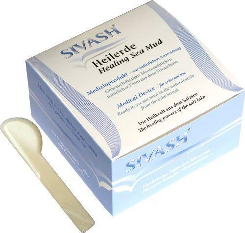 SIVASH-Heilerde-Paste (Soleschlick) 1kg + Spatel zum Auftragen als Schlammpackung (Fangopackung). Bei chronischen Schmerzen der Knochen, Gelenke (Arthrose, Arthritis), Rückenschmerzen und bei Hautproblemen wie Schuppen, Juckreiz, Neurodermitis, Pickel, Cellulite, etc.