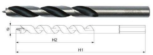 SPUR WOOD DRILL BIT 6x90MM