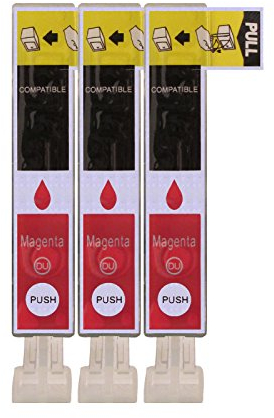 3 Druckerpatronen im Set; kompatibel zu CLI-521M Magenta mit CHIP und Füllstandanzeige; Patronen der Marke D&c diese Tintenpatronen sind geeignet für folgende Canon Drucker Pixma IP3600 IP4600 IP4600X IP4700 MP540 MP550 MP560 MP620 MP630 MP640 MP640R MP980 MP990 MX860 MX870