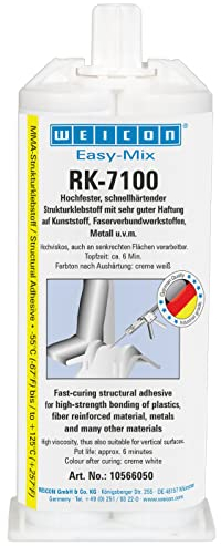 WEICON Easy-Mix RK-7100 50 g Acrylat-Strukturkleber für Kunststoff & Metall schwarz