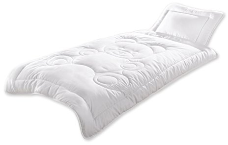 Baby Bettenset Bettdecke Schlafkissen Set Microfaser Steppbett Bettwäsche 40x60 und 100x135 cm #1277