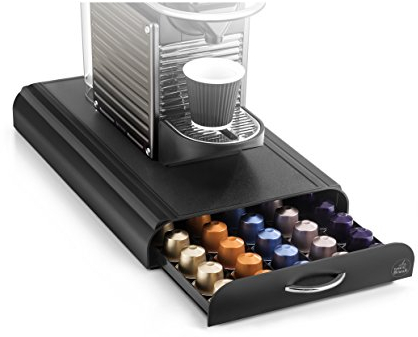 CEP 2230050011 23005 Kaffeekapselspender mit 1 Schublade, Kunststoff, schwarz, 23,4 x 32.7 x 6 cm