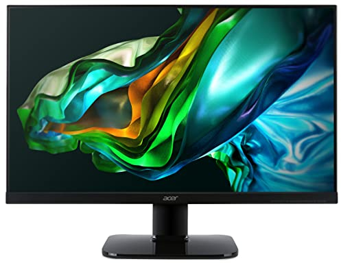 Acer KA270HAbid Monitor da 27, Display Full HD (1920x1080), Frequenza 60 Hz, Formato 16:9, Contrasto 100M:1, Luminosità 300 cd/m2, Tempo di Risposta 4ms, VGA, DVI (w/HDCP), HDMI, Nero