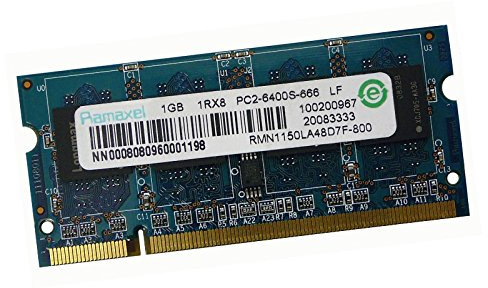 1 GB RAM PC portátil Ramaxel rmn1150la48d7 F PC2 – 6400U SODIMM DDR2 800 mhz CL6