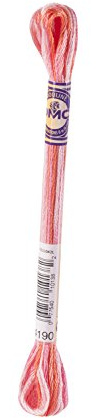 DMC 417F-4190 Color Variations Six Strand Embroidery Floss, 8.7-Yard, Ocean Coral