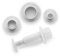 IBILI 788407 Lot de 3 emporte-pièces avec Poussoir Rond