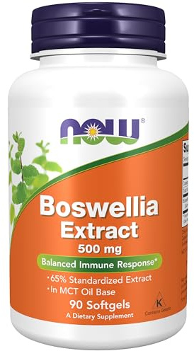 NOW Foods Supplements, Boswellia Extract 500 mg in MCT Oil Base, Balanced Immune Response*, 90 Softgels