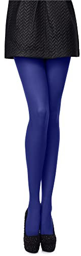 Antie Collant Lisse en Microfibre Vêtements Sexy Femme - 40 DEN (Cobalt, XL (Taille du Fabricant: 5))