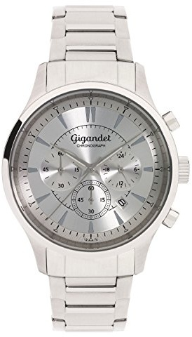 Gigandet Herren-Armbanduhr Sport Chronograph Quarz mit Edelstahlarmband G48-005