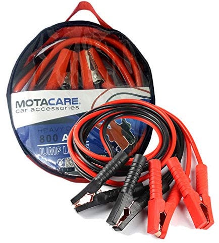 Motacare® MCJL800, Battery Jump Leads, 3 Meters, 800Amp Heavy Duty Booster Cables for Petrol and Diesel Car, SUV, Van, Truck, Carrying Bag Included