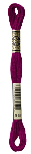 DMC 6-Strand Embroidery Cotton Floss, Dark Plum