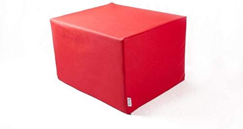 SW Bedding Stufenlagerungswürfel mit Bezug Kunstleder Standard rot