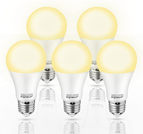 E27 LED Lampe, 12W 1170 Lumen LED Lampe, 3000K Warmweiß, A60 Leuchtmittel, Nicht Dimmbar, 5er-Pack