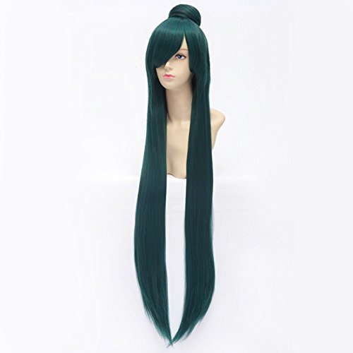 LanTing Cosplay Perücke Sailor Moon Sailor Pluto Green Lange Perücke Styled Frauen Cosplay Party Fashion Anime Human Costume Full wigs Synthetic Haar Heat Resistant Fiber