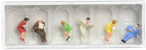 Preiser 1/87 th – pr10103 – Modelleisenbahnen – Figuren sitzend mit aubergiste
