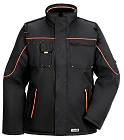 Planam 3535 Wetterjacke, schwarz/orange , L