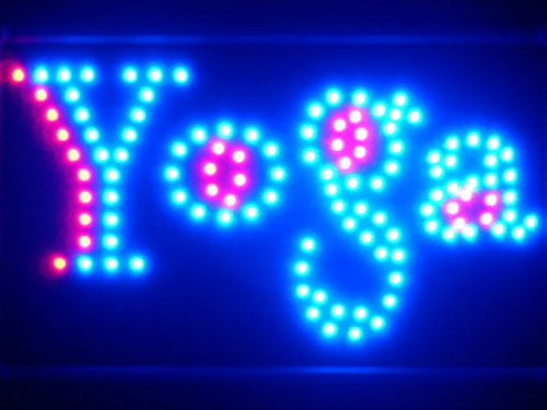 ADV PRO led075-b Yoga Center LED Neon Sign WhiteBoard Barlicht Neonlicht Lichtwerbung