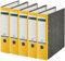 5er Pack Leitz 1080 Qualitäts-Ordner breit, mit patentierter 180º-Präzisionsmechanik (gelb)