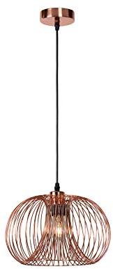 LUCIDE VINTI - Pendelleuchten - Ø 30 cm - 1xE27 - Kupfer