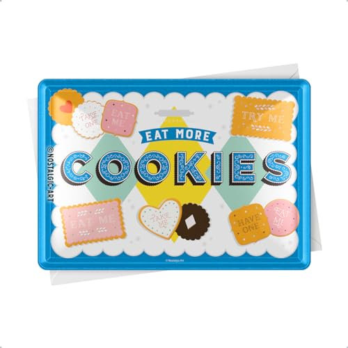 Nostalgic-Art 10294 Home & Country Cookies, tôle Carte Postale, métal, Multicolore, 10 x 14 x 0,2 cm