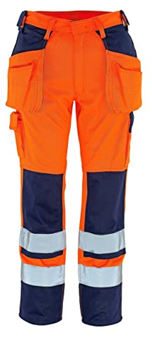 Mascot Handwerkerhose Almas, 1 Stück, L82cm/C56, orange/marineblau, 09131-860-141-82C56