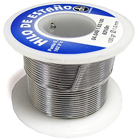BeMatik - Hilo de estaño en espiral para pistola soldadora eléctrica de 1 mm