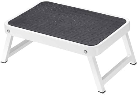 Hailo 4440-701 OneStep - Der kleine und kompakte Stahl-Klapptritt für Küche, Bad, Camping und mehr, 30 x 27 x 4 cm