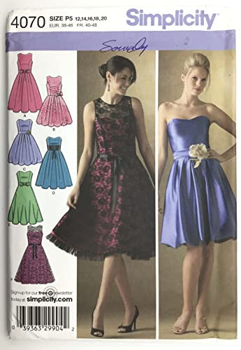 Simplicity Schnittmuster 4070 P5 Miss/Miss Petite Festliche Kleider