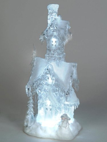 Bollweg Haus mit Schnee Acryl mit Licht
