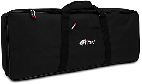 TIGER KGB7-12 76-Key Keyboard Bag with Straps - 1279 x 350 x 115mm - Black