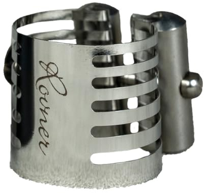 Rovner Ligature & Plastic Cap for Bb Clarinet - Platinum Ligature for Hard Rubber Mouthpiece (P-1R)