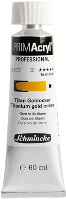 Schmincke PRIMAcryl Professional Titan Goldocker 60 ml Tube, 13 673 011