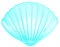 MSV Porte Savon PVC Coquillage Bleu Clair