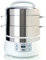 Euro cucina in acciaio INOX elettrico vaporiera 17 Quarts White/Stainless Steel