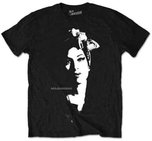 Amy Winehouse 'Scarf Portrait' T-Shirt (Medium) Black